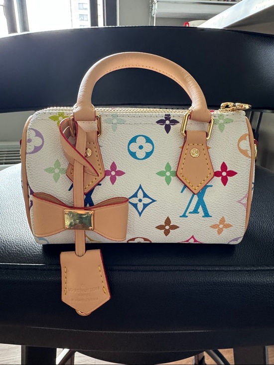 Handbags - White Multicolor Mini Satchel Handbag with Crossbody Strap (NWT)